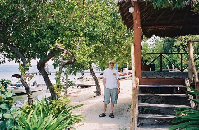 at the marina on the lagoon side